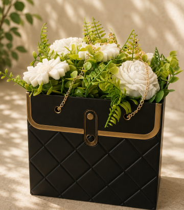 Geantă florală decorativă
