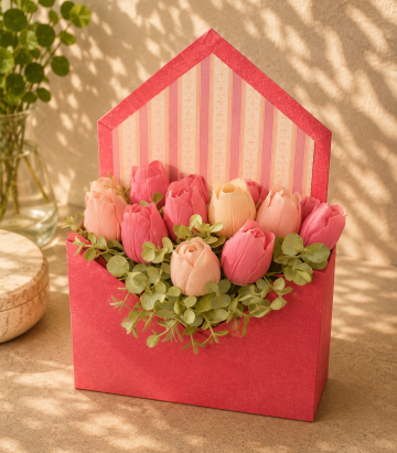 Plic decorativ cu flori