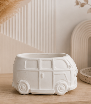 Ghiveci decorativ Van Retro din praf ceramic