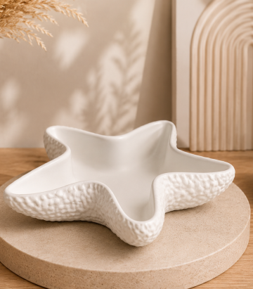 Bol decorativ Stea de Mare din praf ceramic