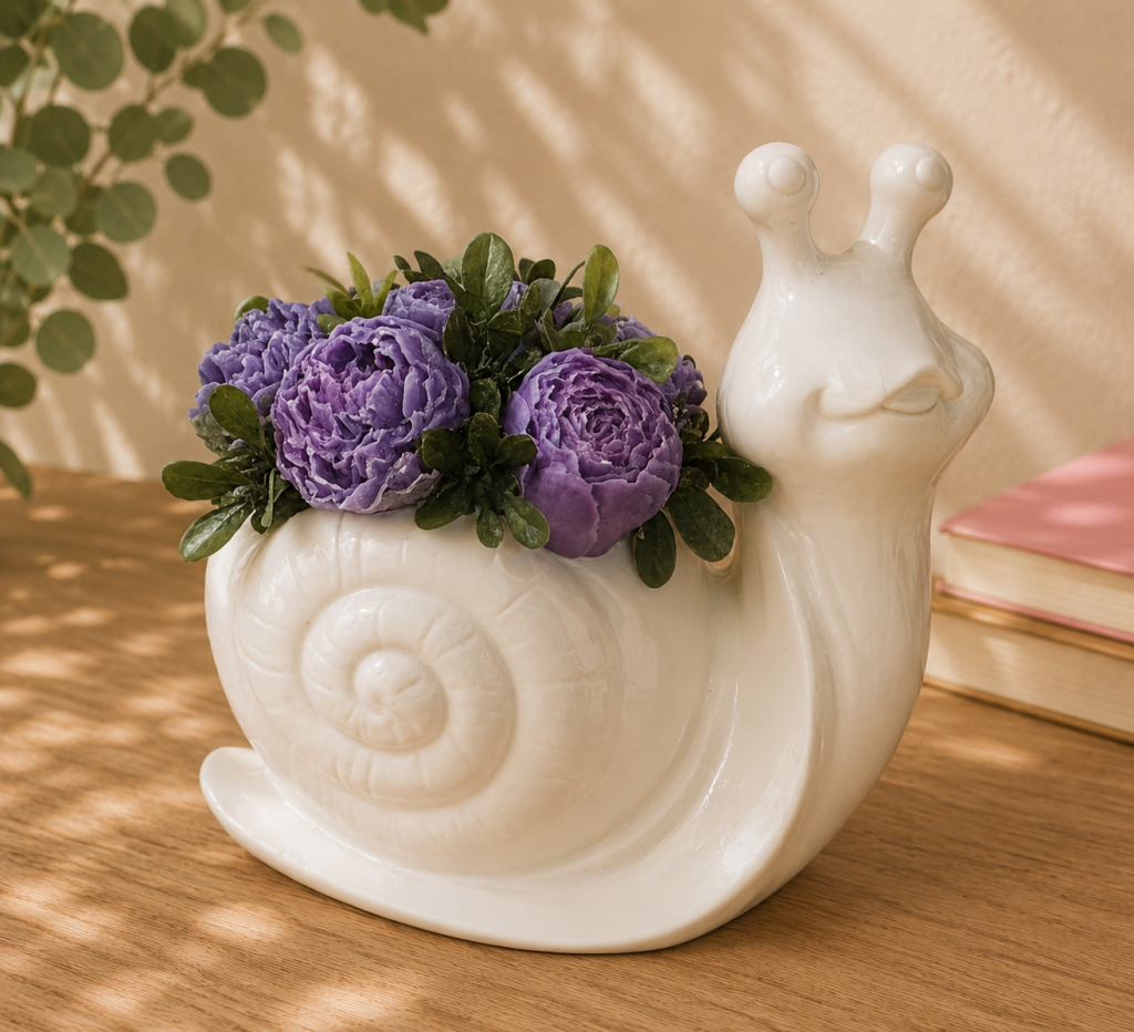 Melc Decorativ cu Aranjament Floral