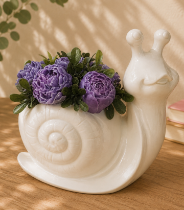 Melc Decorativ cu Aranjament Floral