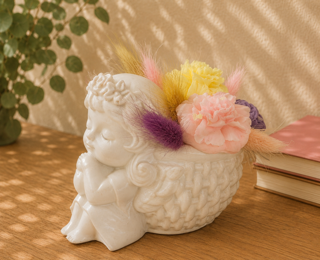 Îngeraș cu Flori Decorative